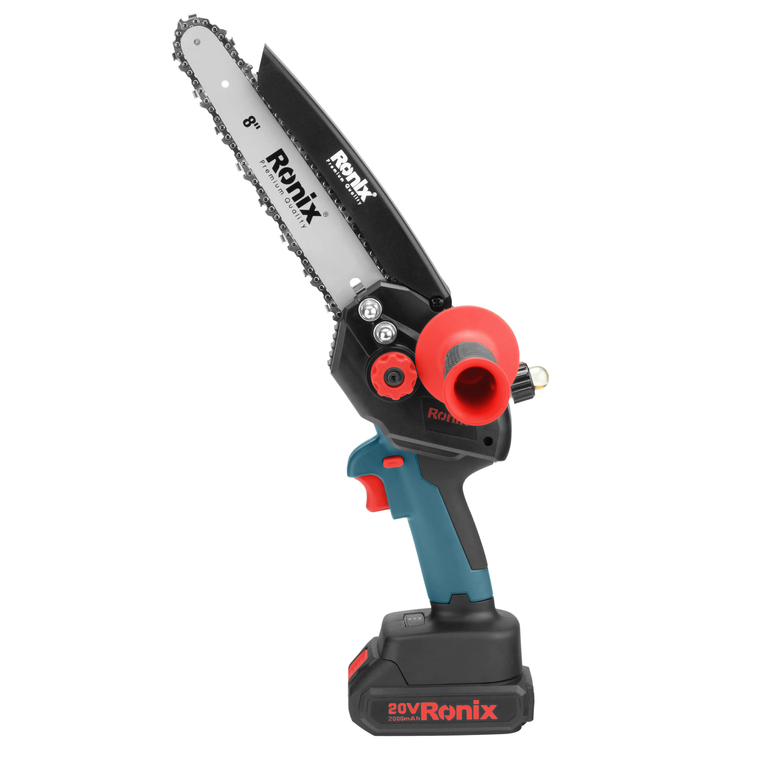 اره زنجیری شارژی ۲۰ سانت براش‌لس ۲۰ ولت رونیکس مدل ۸۶۵۸